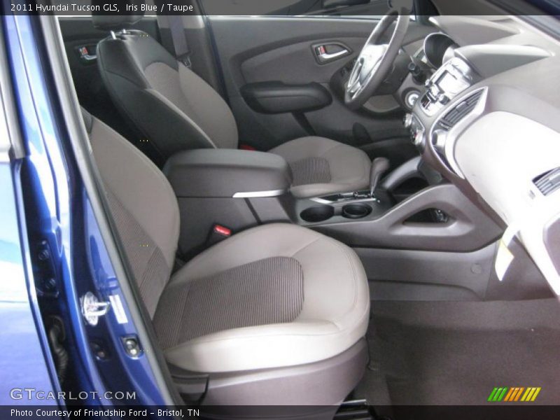 Iris Blue / Taupe 2011 Hyundai Tucson GLS