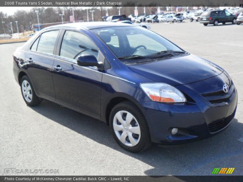 Nautical Blue Metallic / Dark Charcoal 2008 Toyota Yaris S Sedan
