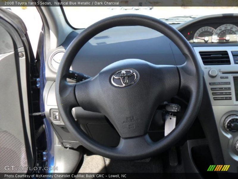 Nautical Blue Metallic / Dark Charcoal 2008 Toyota Yaris S Sedan
