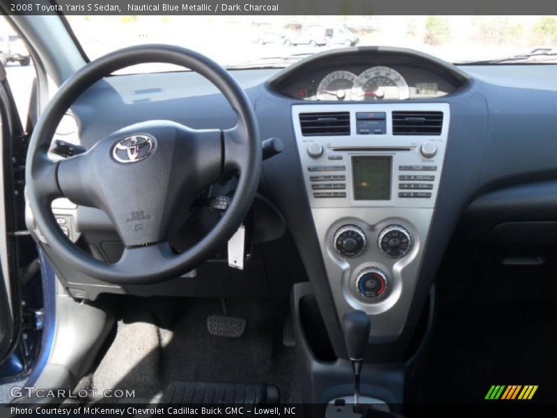 Nautical Blue Metallic / Dark Charcoal 2008 Toyota Yaris S Sedan