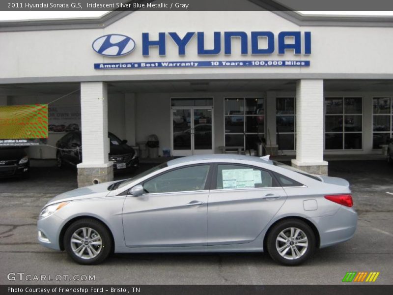 Iridescent Silver Blue Metallic / Gray 2011 Hyundai Sonata GLS
