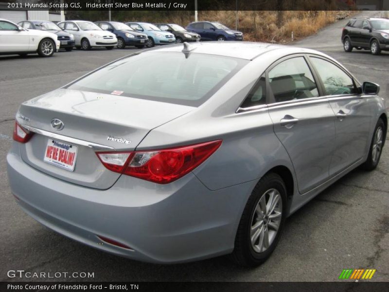 Iridescent Silver Blue Metallic / Gray 2011 Hyundai Sonata GLS