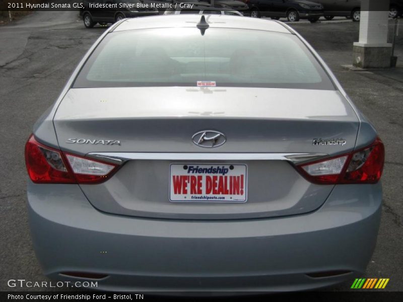 Iridescent Silver Blue Metallic / Gray 2011 Hyundai Sonata GLS
