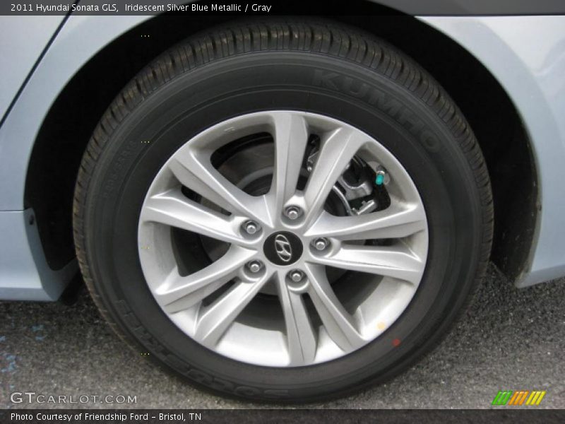 Iridescent Silver Blue Metallic / Gray 2011 Hyundai Sonata GLS