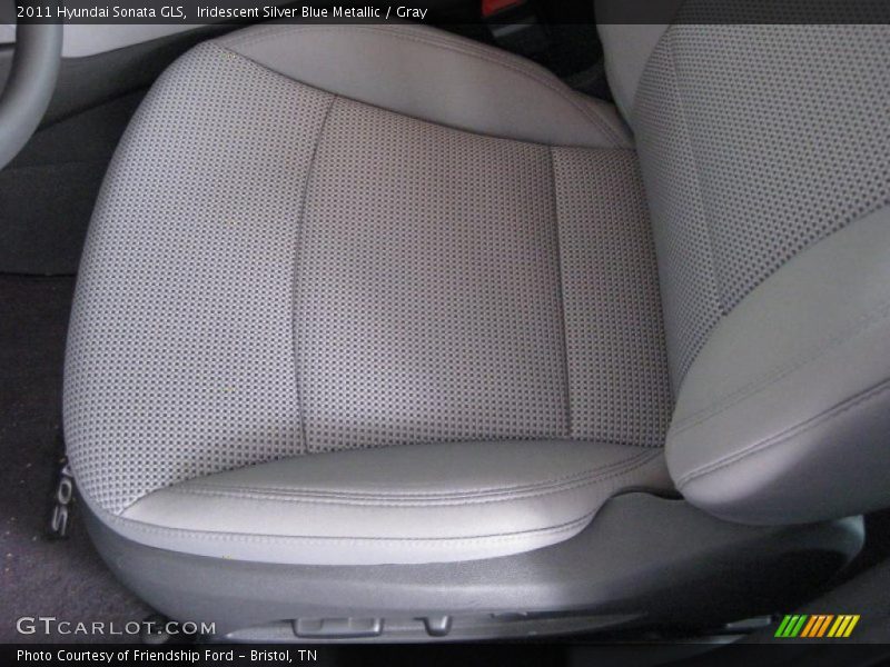 Iridescent Silver Blue Metallic / Gray 2011 Hyundai Sonata GLS
