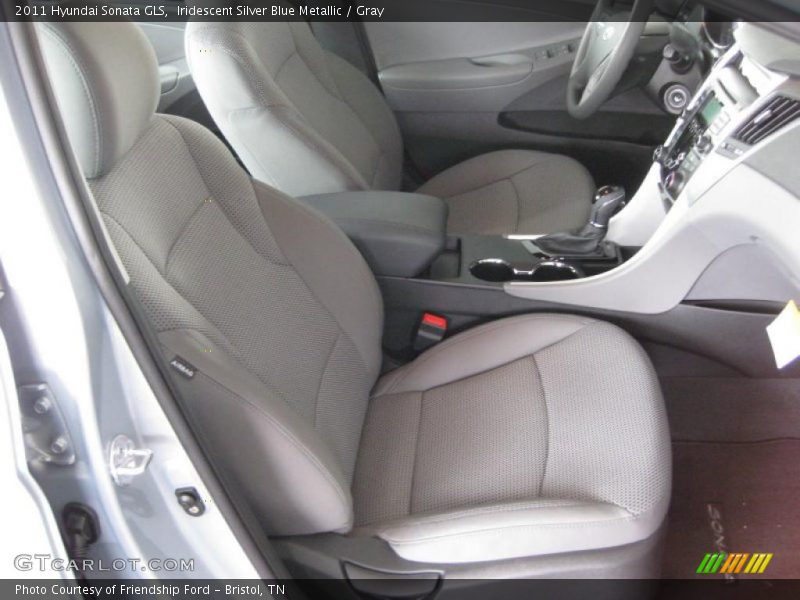 Iridescent Silver Blue Metallic / Gray 2011 Hyundai Sonata GLS