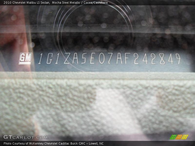 Mocha Steel Metallic / Cocoa/Cashmere 2010 Chevrolet Malibu LS Sedan