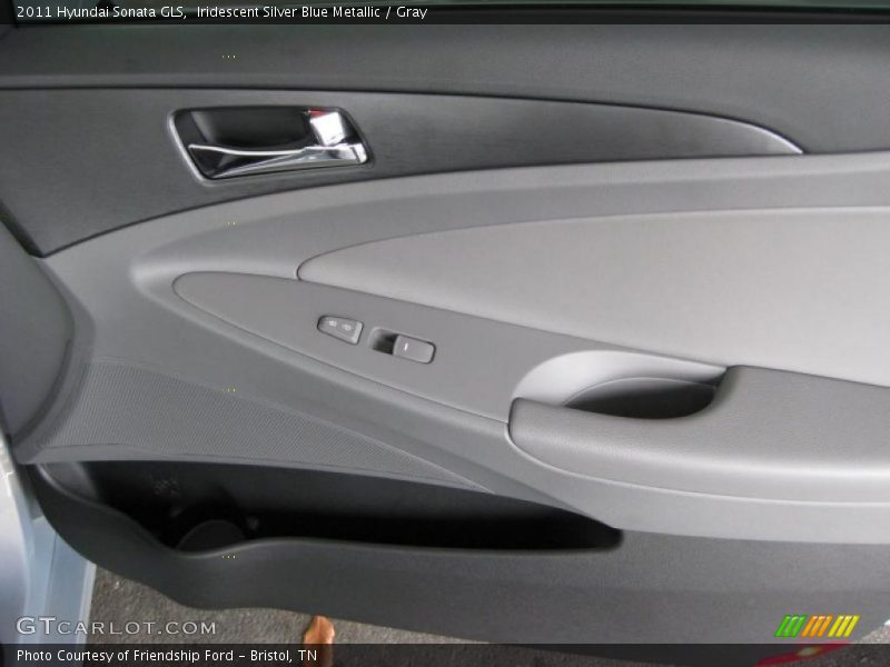 Iridescent Silver Blue Metallic / Gray 2011 Hyundai Sonata GLS