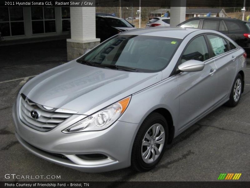 Radiant Silver / Gray 2011 Hyundai Sonata GLS