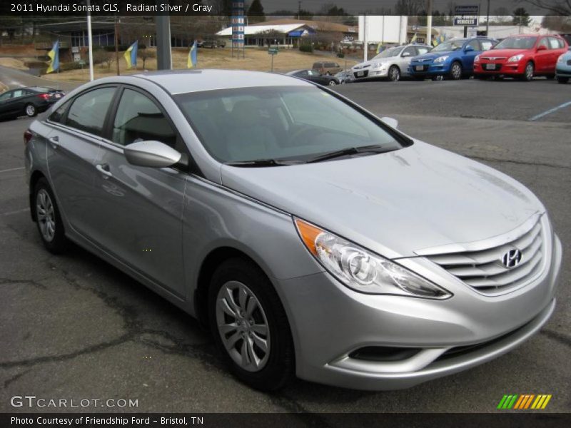 Radiant Silver / Gray 2011 Hyundai Sonata GLS