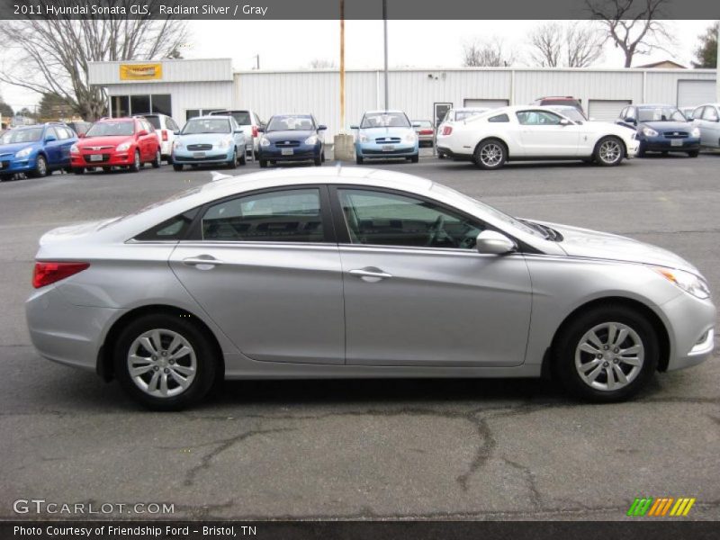 Radiant Silver / Gray 2011 Hyundai Sonata GLS