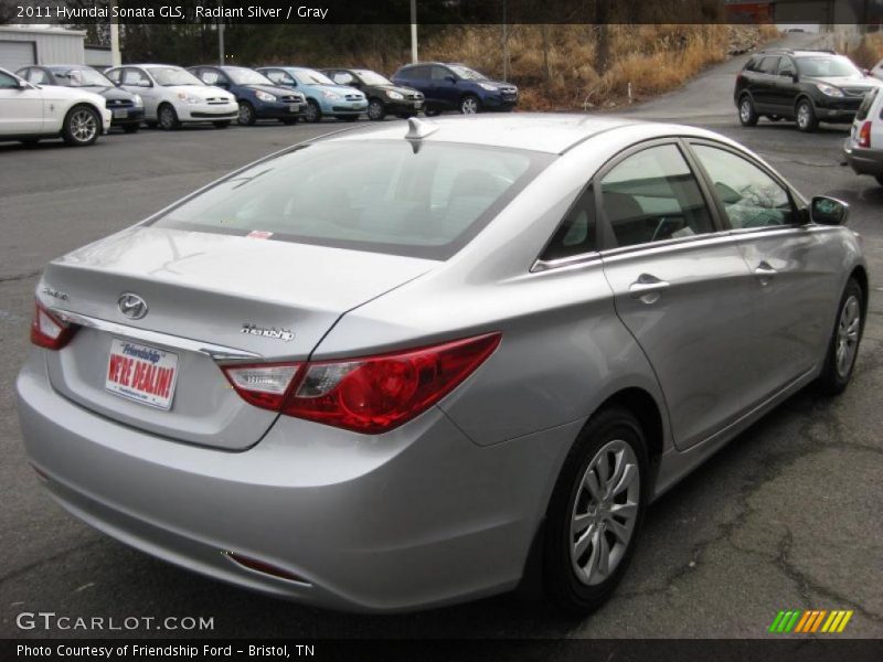 Radiant Silver / Gray 2011 Hyundai Sonata GLS
