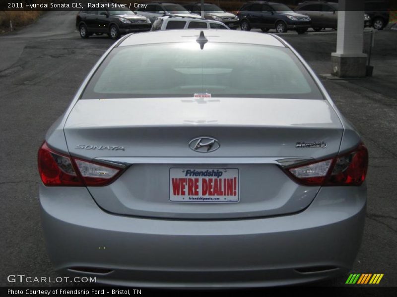 Radiant Silver / Gray 2011 Hyundai Sonata GLS