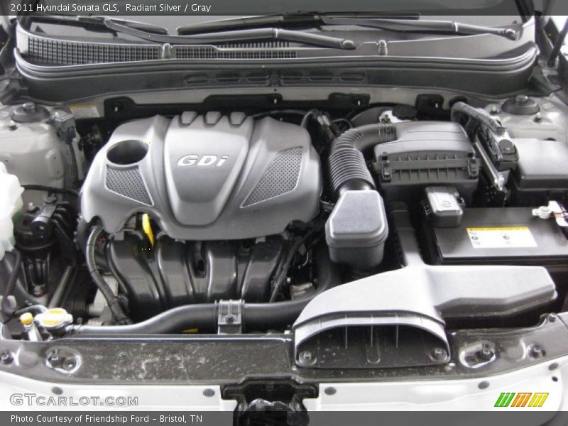 Radiant Silver / Gray 2011 Hyundai Sonata GLS