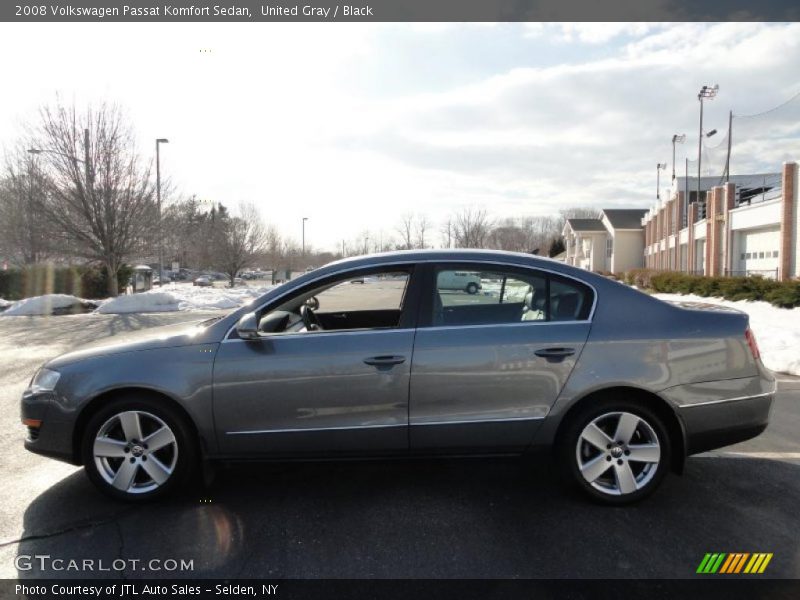 United Gray / Black 2008 Volkswagen Passat Komfort Sedan