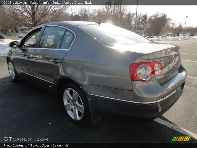 United Gray / Black 2008 Volkswagen Passat Komfort Sedan