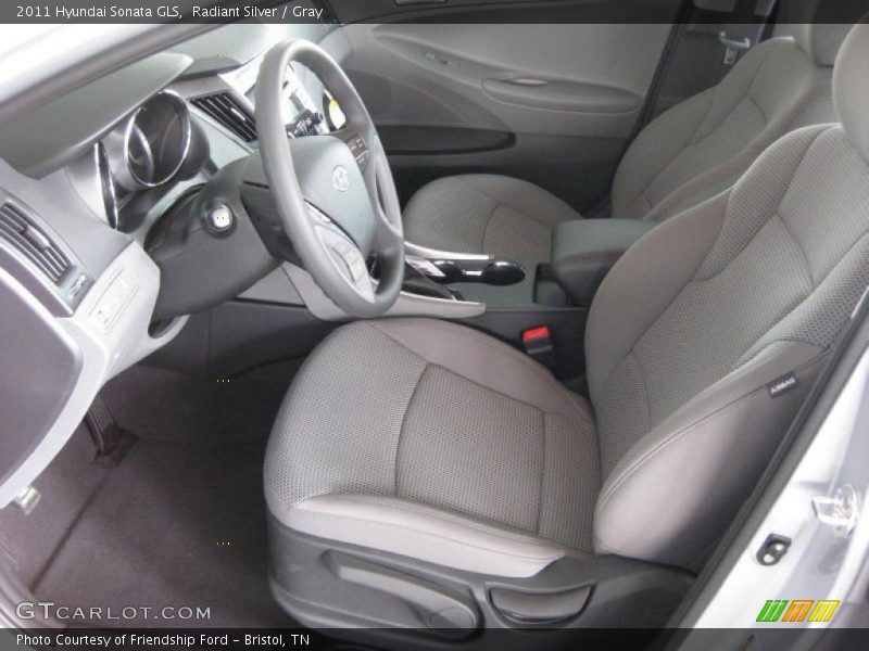 Radiant Silver / Gray 2011 Hyundai Sonata GLS