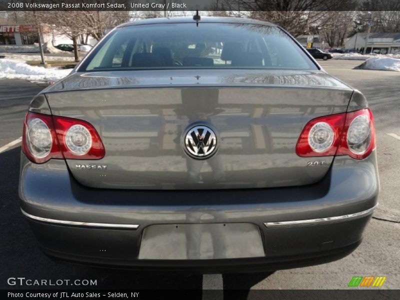 United Gray / Black 2008 Volkswagen Passat Komfort Sedan