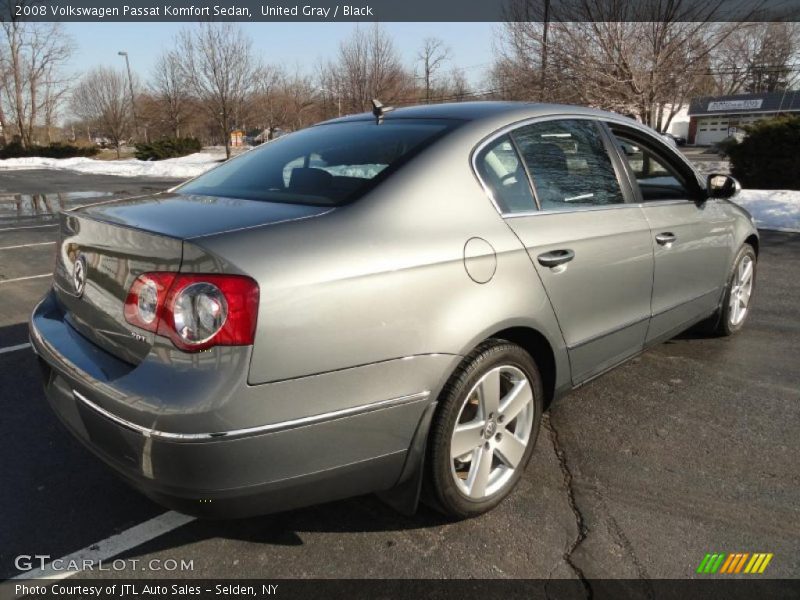 United Gray / Black 2008 Volkswagen Passat Komfort Sedan