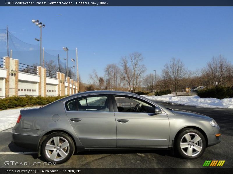 United Gray / Black 2008 Volkswagen Passat Komfort Sedan