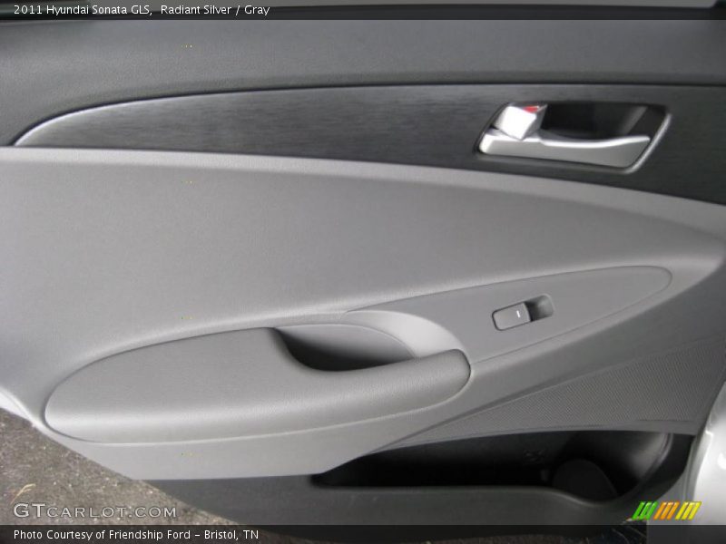 Radiant Silver / Gray 2011 Hyundai Sonata GLS