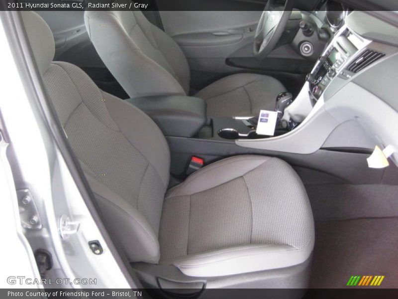 Radiant Silver / Gray 2011 Hyundai Sonata GLS