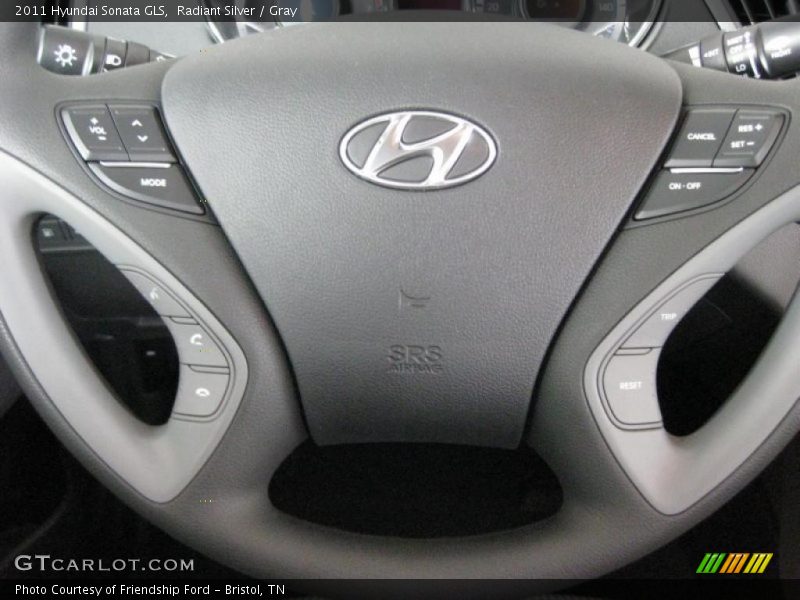 Radiant Silver / Gray 2011 Hyundai Sonata GLS