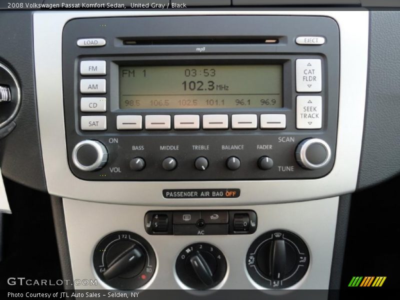 United Gray / Black 2008 Volkswagen Passat Komfort Sedan