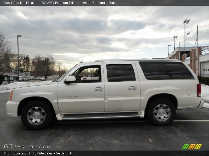 White Diamond / Shale 2004 Cadillac Escalade ESV AWD Platinum Edition