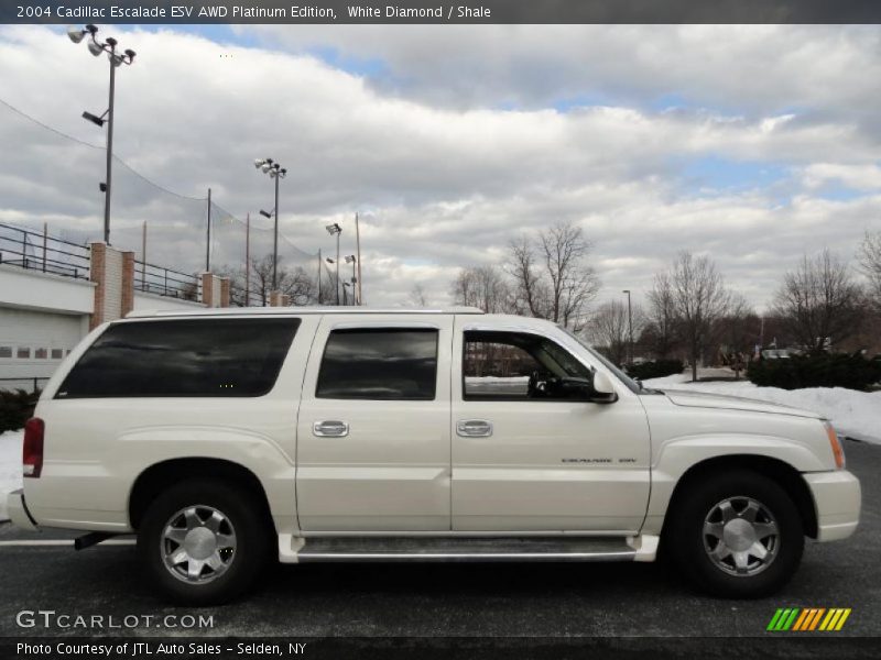 White Diamond / Shale 2004 Cadillac Escalade ESV AWD Platinum Edition