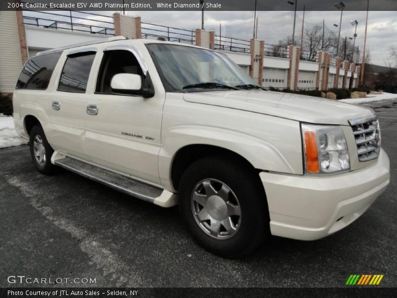 White Diamond / Shale 2004 Cadillac Escalade ESV AWD Platinum Edition