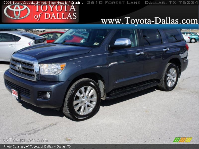 Slate Metallic / Graphite 2008 Toyota Sequoia Limited