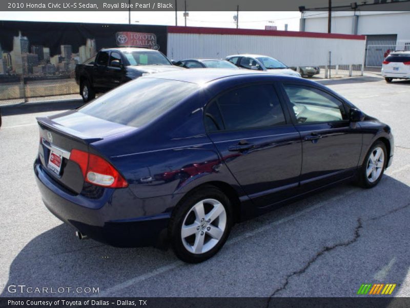 Royal Blue Pearl / Black 2010 Honda Civic LX-S Sedan