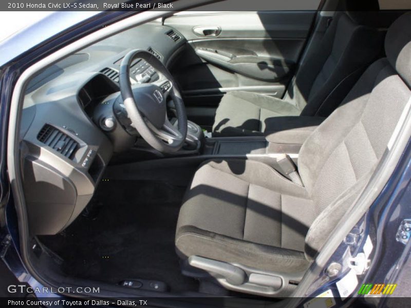 Royal Blue Pearl / Black 2010 Honda Civic LX-S Sedan