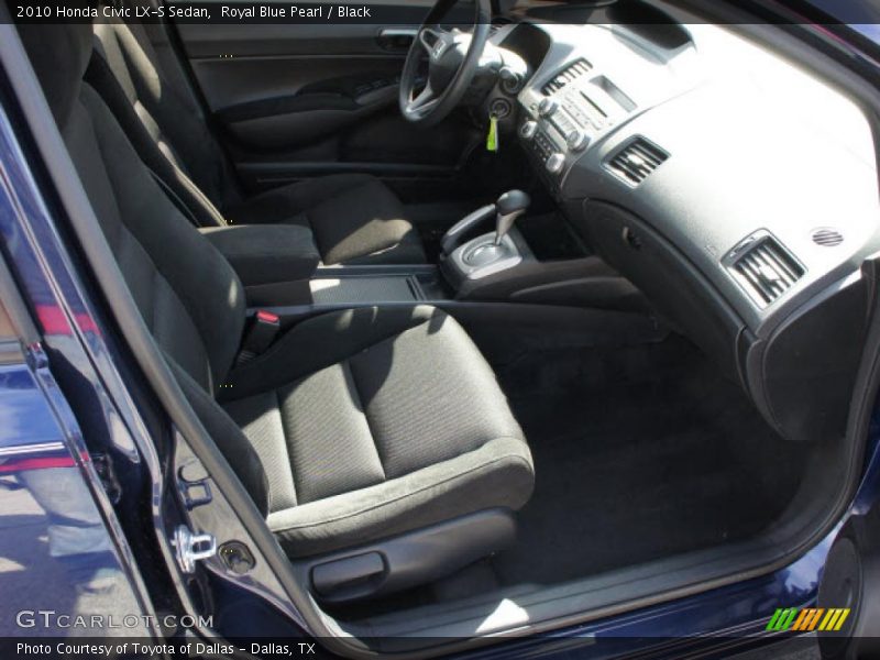 Royal Blue Pearl / Black 2010 Honda Civic LX-S Sedan