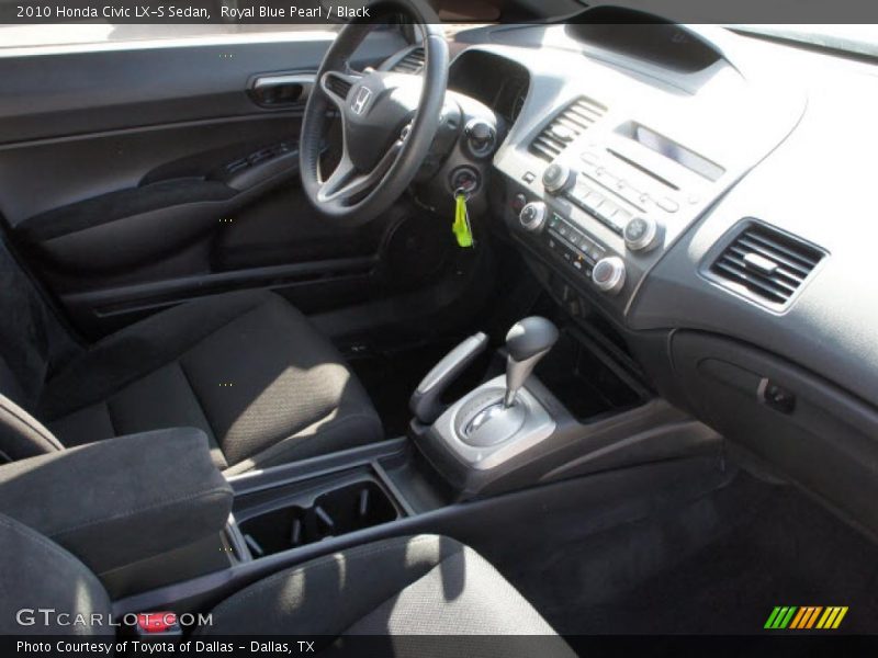 Royal Blue Pearl / Black 2010 Honda Civic LX-S Sedan