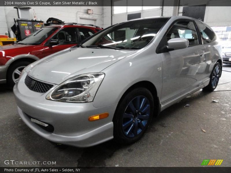 Satin Silver Metallic / Black 2004 Honda Civic Si Coupe
