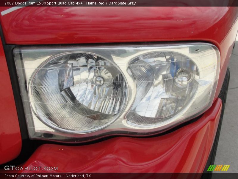 Flame Red / Dark Slate Gray 2002 Dodge Ram 1500 Sport Quad Cab 4x4