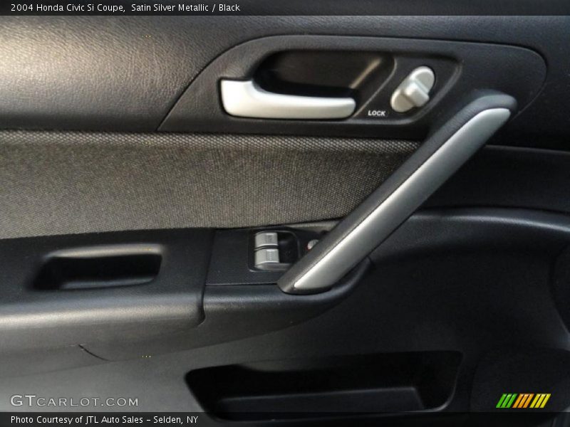 Satin Silver Metallic / Black 2004 Honda Civic Si Coupe