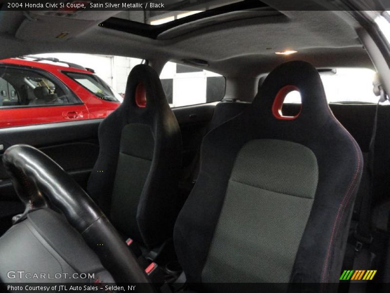 Satin Silver Metallic / Black 2004 Honda Civic Si Coupe