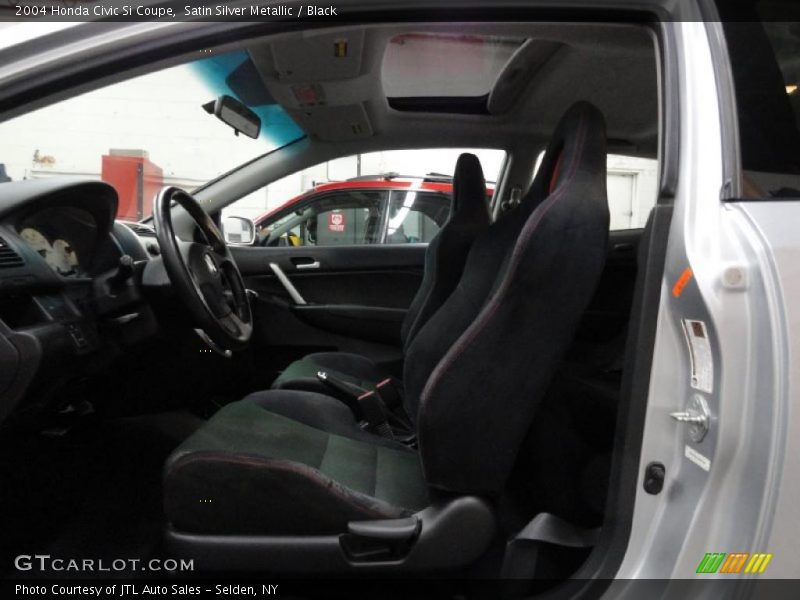 Satin Silver Metallic / Black 2004 Honda Civic Si Coupe