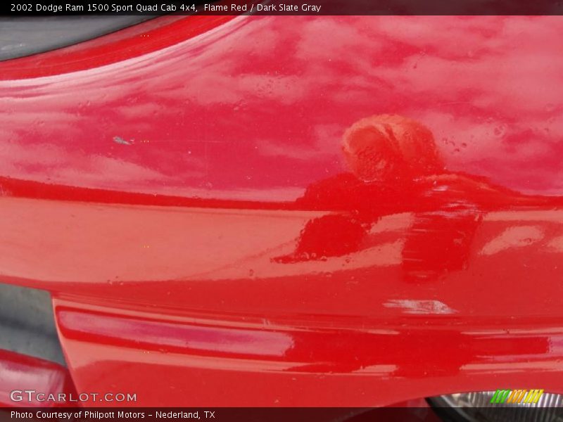 Flame Red / Dark Slate Gray 2002 Dodge Ram 1500 Sport Quad Cab 4x4