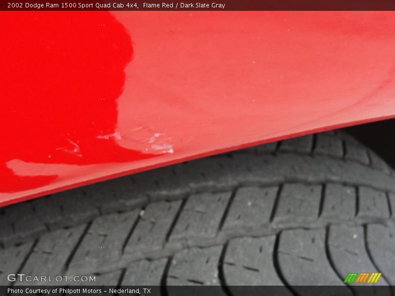 Flame Red / Dark Slate Gray 2002 Dodge Ram 1500 Sport Quad Cab 4x4