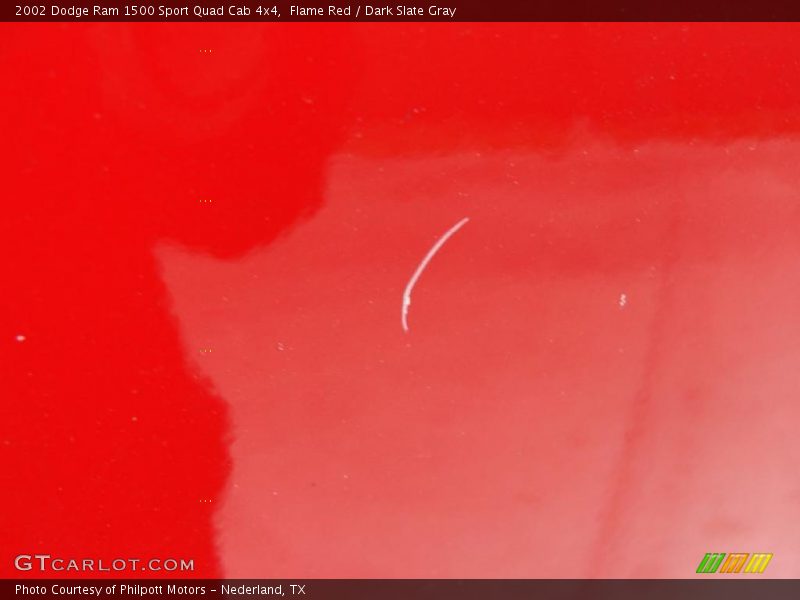 Flame Red / Dark Slate Gray 2002 Dodge Ram 1500 Sport Quad Cab 4x4