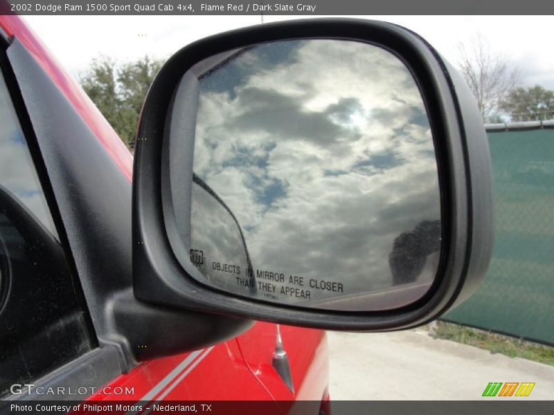 Flame Red / Dark Slate Gray 2002 Dodge Ram 1500 Sport Quad Cab 4x4