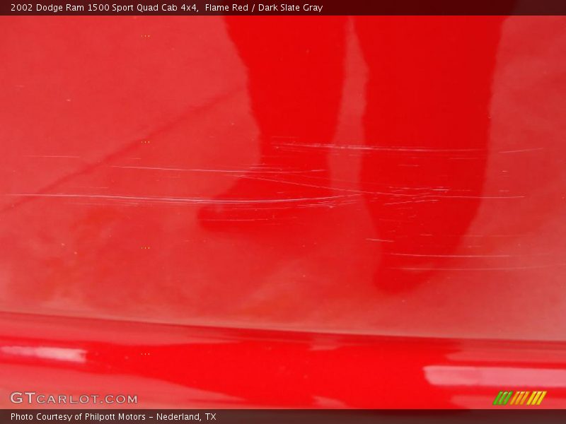 Flame Red / Dark Slate Gray 2002 Dodge Ram 1500 Sport Quad Cab 4x4