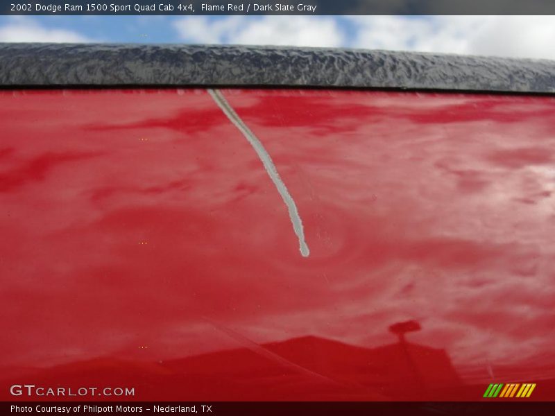 Flame Red / Dark Slate Gray 2002 Dodge Ram 1500 Sport Quad Cab 4x4