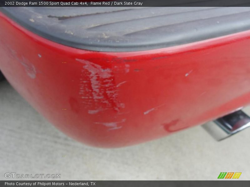 Flame Red / Dark Slate Gray 2002 Dodge Ram 1500 Sport Quad Cab 4x4