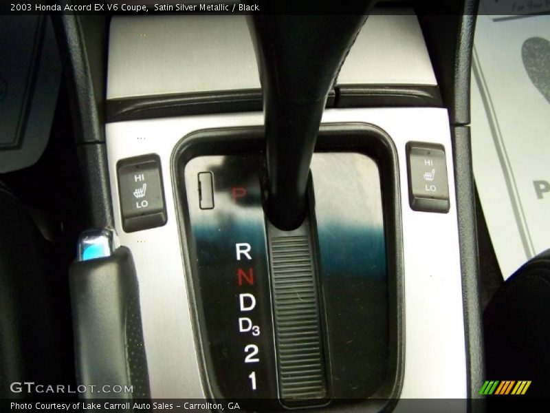 Satin Silver Metallic / Black 2003 Honda Accord EX V6 Coupe