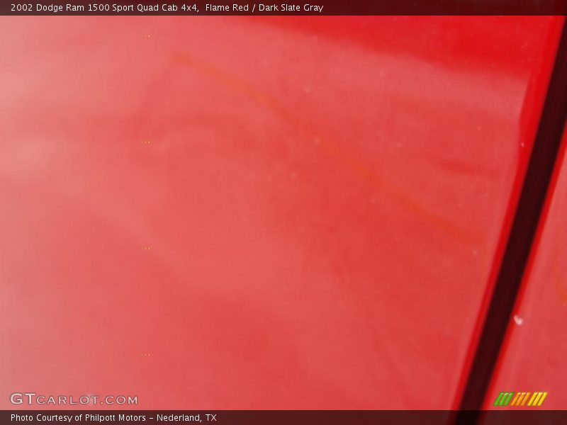 Flame Red / Dark Slate Gray 2002 Dodge Ram 1500 Sport Quad Cab 4x4